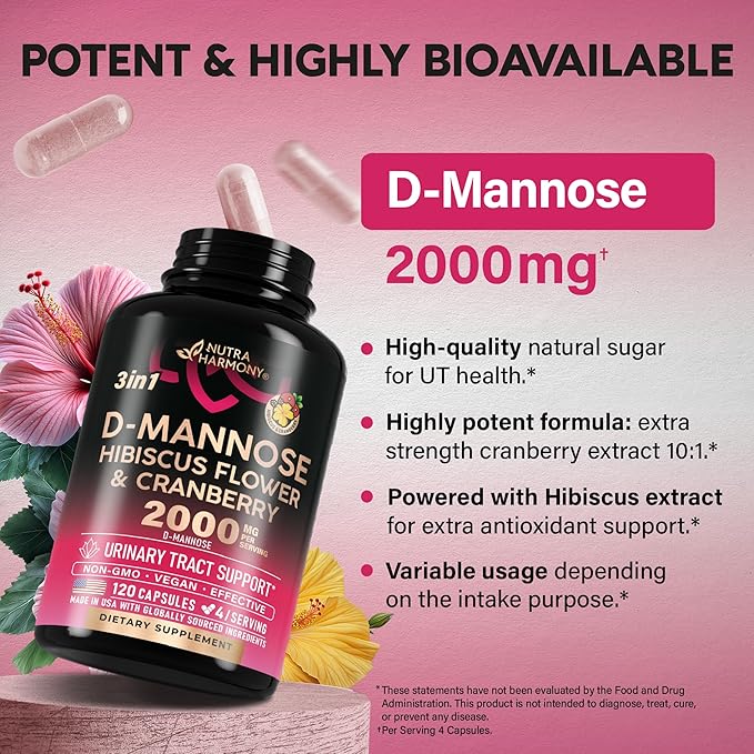 Zovii Bladder Immunity D-Mannose Capsules