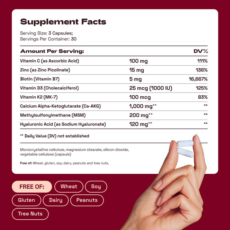 Zovii Ca AKG Beauty Support Capsules VIP